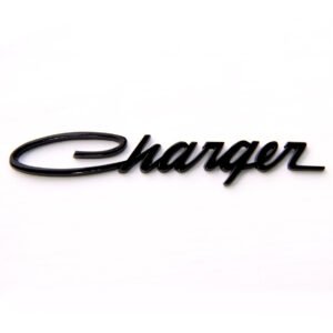 CHARGER Trunk Lid Letters Decklid Emblem for 2015–2023 Dodge Charger Black/Chrome 1-Pack/2-Pack