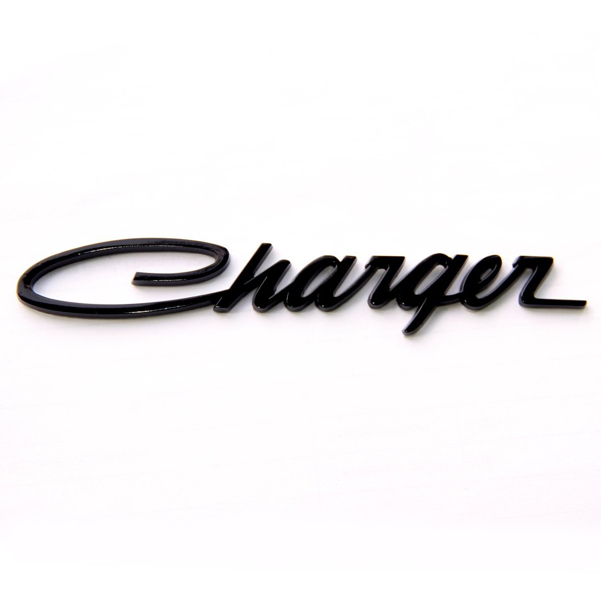 CHARGER Trunk Lid Letters Decklid Emblem for 2015–2023 Dodge Charger Black/Chrome 1-Pack/2-Pack