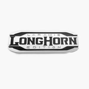 Laramie Longhorn Emblem Replacement Badge for 2019+ RAM 1500 2500 Black/Red/Chrome