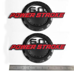 2-Pack Emblem Badge Set for 2003–2007 Ford Super Duty 6.0L Power Stroke | Aftermarket