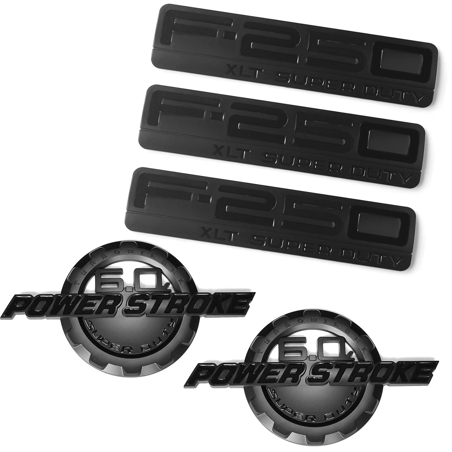 Aftermarket Badges for 2003-2007 6.0L Power Stroke F-250 XLT Super Duty