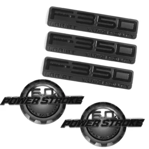 Aftermarket Badges for 2003-2007 6.0L Power Stroke F-350 Lariat Super Duty