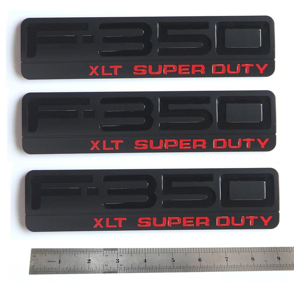 Aftermarket Badges for 2003-2007 6.0L Power Stroke F-350 XLT Super Duty