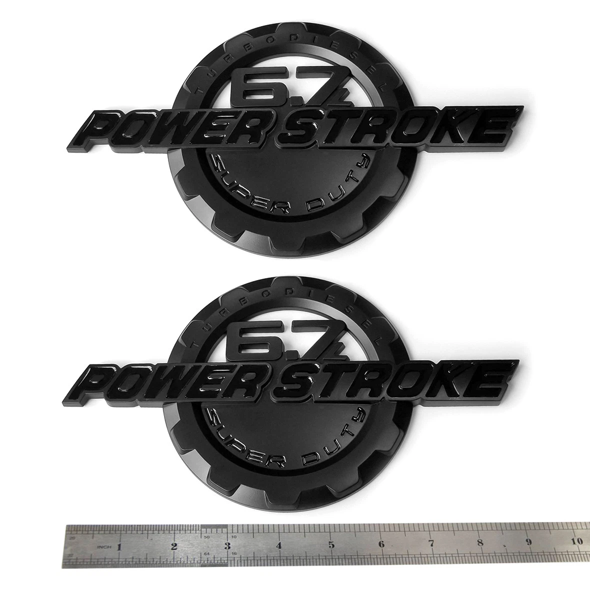 2 Emblem Badges for 2011-2016 F-250 F-350 Super Duty 6.7L Powerstroke