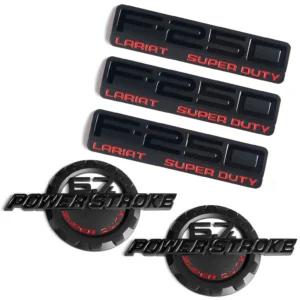 5 Badge Emblems for 2011-2016 F-250 Super Duty Lariat 6.7L Powerstroke