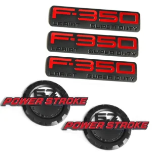 5 Emblem Set for 2011-2016 F-350 Super Duty Lariat 6.7L Powerstroke