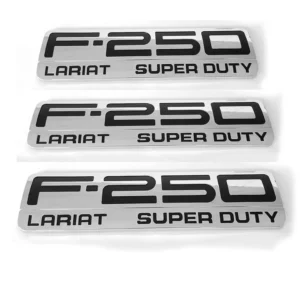 Side & Tailgate Emblem Badges for 1999-2016 F-250 Lariat Super Duty