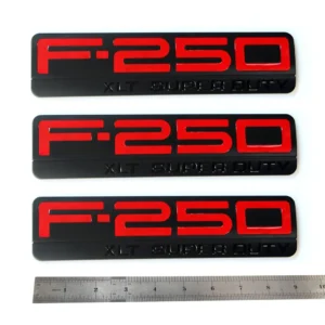 Side & Tailgate Emblem Badge Set for 1999-2016 F-250 XLT Super Duty