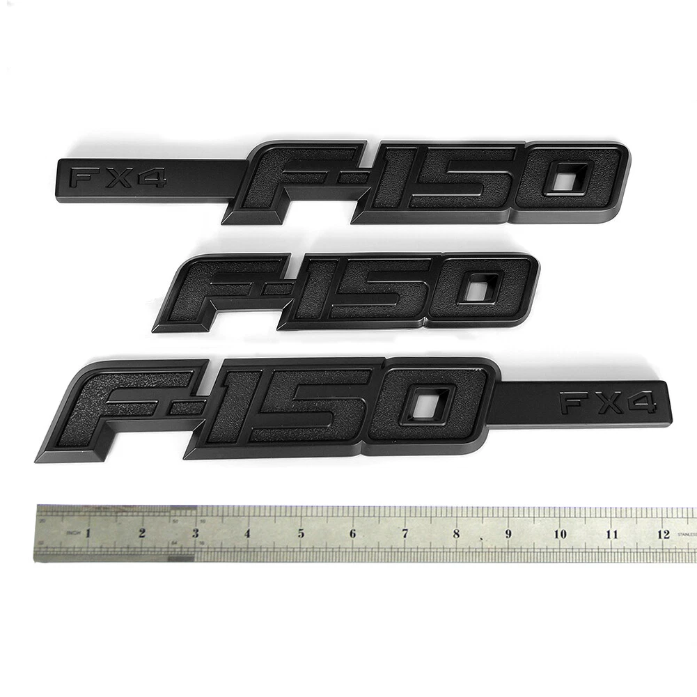 FX4 Emblem Set for 2009–2014 Ford F-150 | Side & Tailgate 3D Badges
