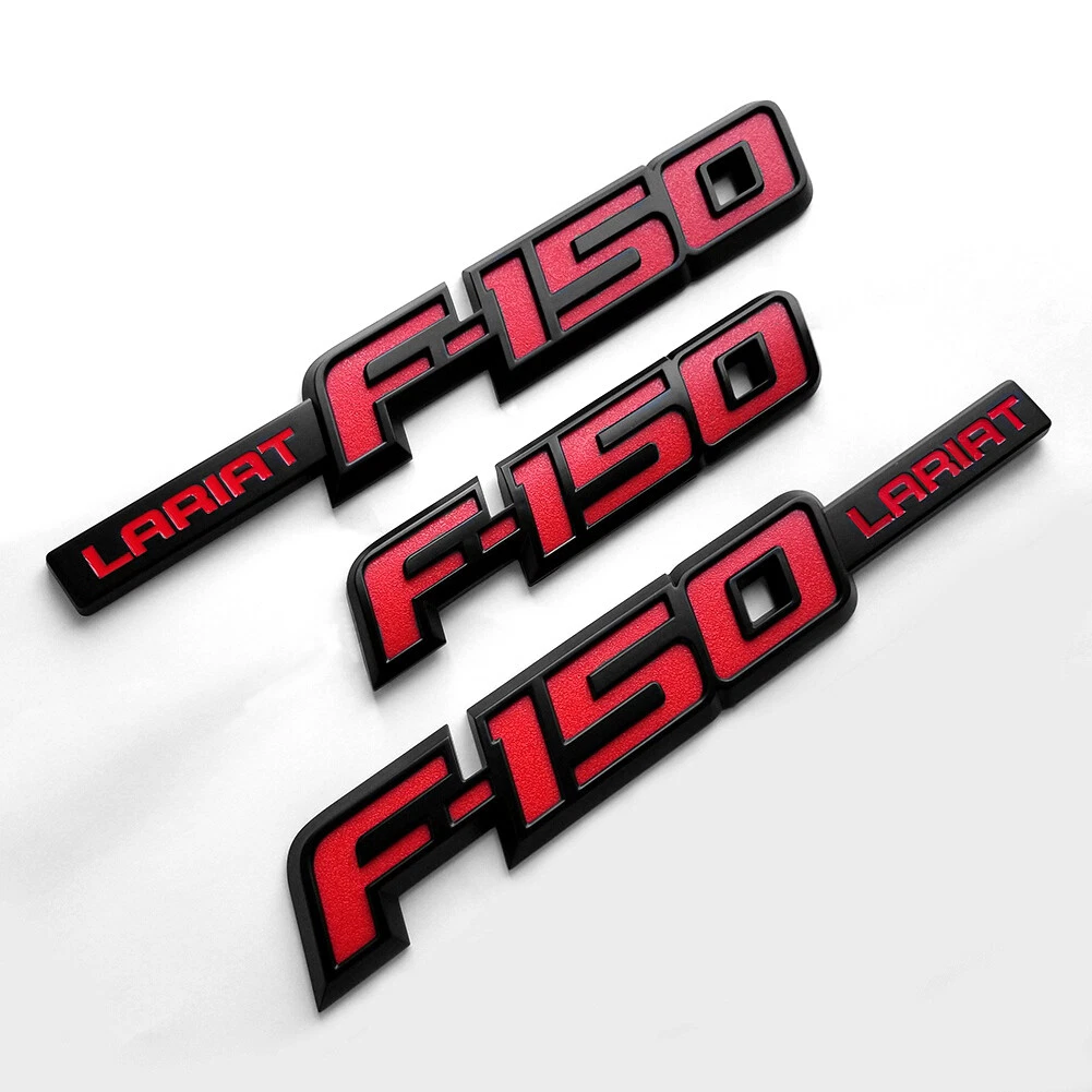 Lariat Fender & Rear Emblem Badges for 2009–2014 Ford F-150 Replacement - Image 8