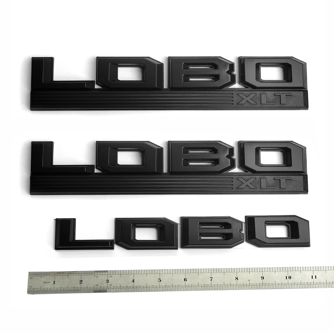 Fender and Tailgate Emblem Set for 2015–2020 Ford F-150 LOBO XLT Badge