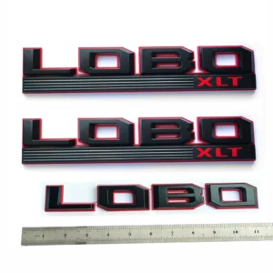 Fender and Tailgate Emblem Set for 2015–2020 Ford F-150 LOBO XLT Badge