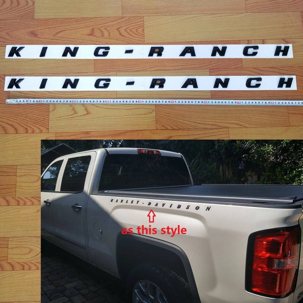 Bed Side Emblem Badges for 2008–2016 F-250 F-350 Super Duty King Ranch