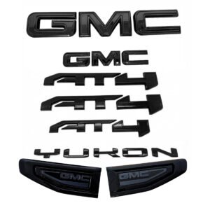 8 Emblem Sets for 2021–2026 GMC Yukon AT4 Grille Tailgate Fender Vent - Image 4