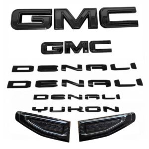8 Emblem Sets for 2021–2026 GMC Yukon Denali Grille Tailgate Fender Vent - Image 4