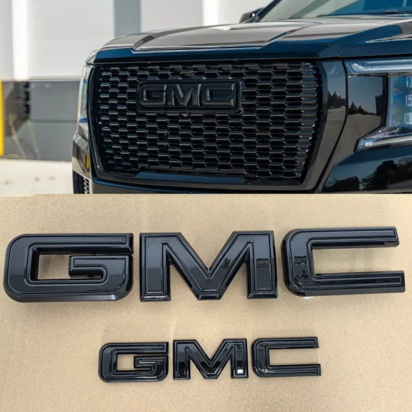 2-Pack Grille & Tailgate Emblems for 2015-2026 GMC Yukon and Yukon XL