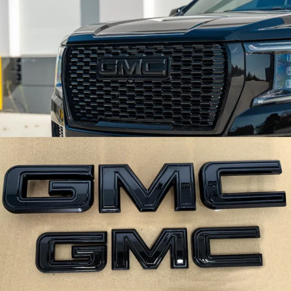 2-Pack Grille & Tailgate Emblems for 2015-2026 GMC Yukon and Yukon XL