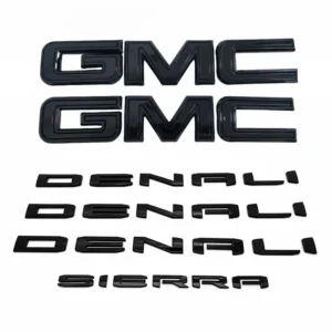 8 Emblem Sets for 2019-2026 GMC Sierra 1500 Denali Grille Tailgate Fender Vent - Image 9