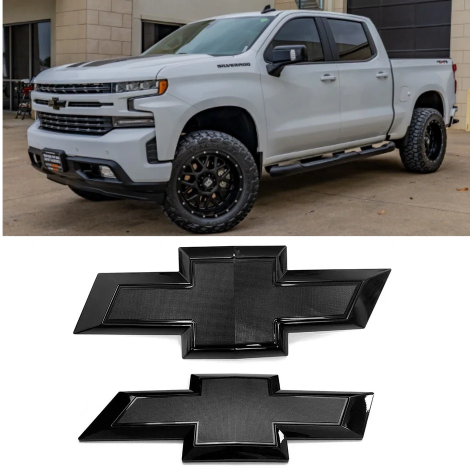 Grille & Rear Bowtie Emblem Sets for 2019-2026 Chevy Silverado 1500 2500 3500 - Image 5