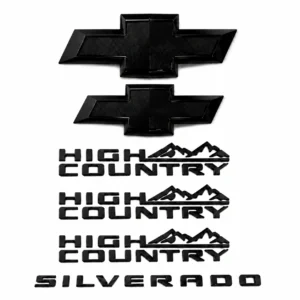 6 Emblem Sets for Chevrolet Silverado 1500 2500HD 3500HD High Country - Image 1