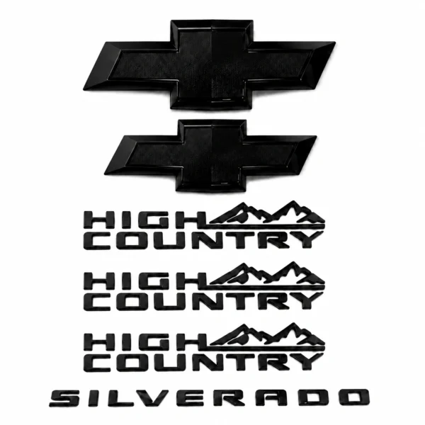 6 Emblem Sets for Chevrolet Silverado 1500 2500HD 3500HD High Country