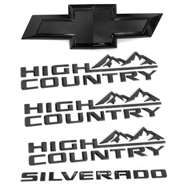 5 Emblem Sets for 2023-26 Chevy Silverado 1500 High Country Z71 RST LTZ LT