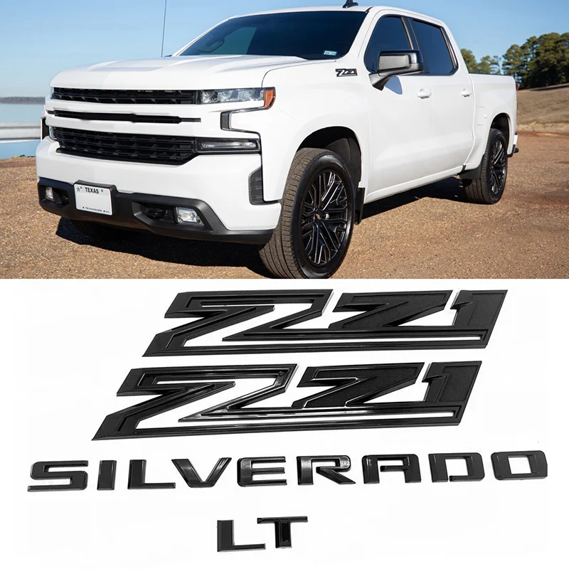 5 Emblem Sets for 2023-26 Chevy Silverado 1500 High Country Z71 RST LTZ LT - Image 20