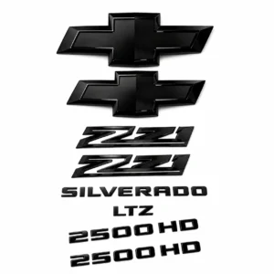 Emblem Sets for 2020-2026 Chevy Silverado 2500 3500 HD High Country Z71 LTZ LT - Image 2