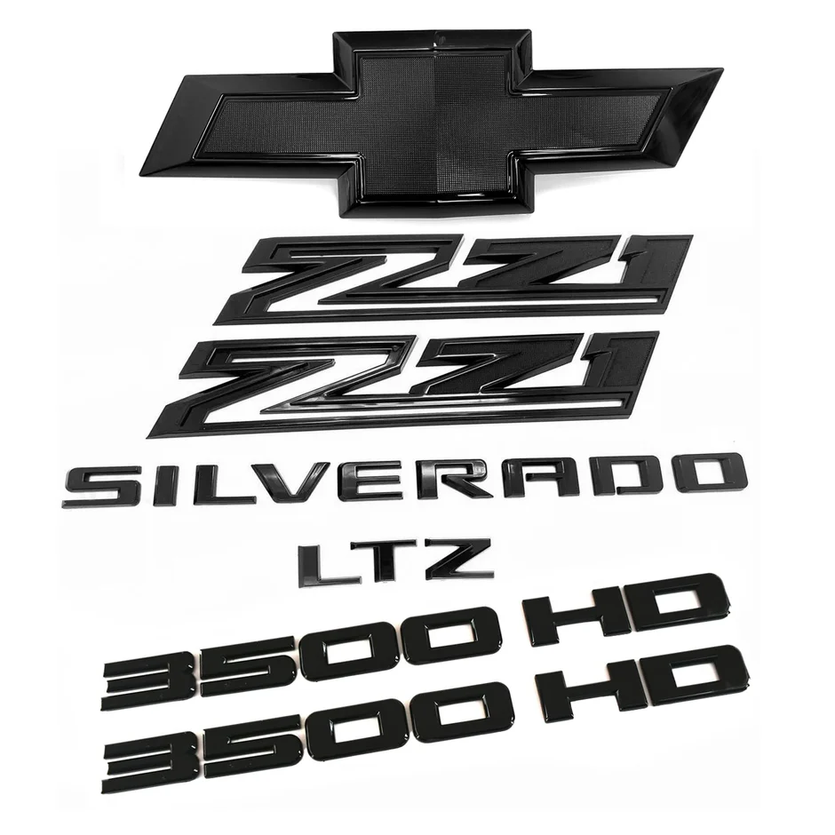 Emblem Sets for 2020-2026 Chevy Silverado 2500 3500 HD High Country Z71 LTZ LT - Image 3