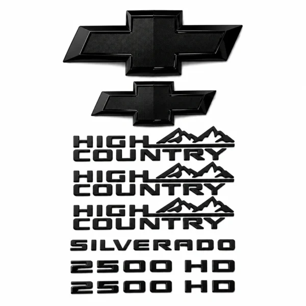 Emblem Sets for 2020-2026 Chevy Silverado 2500 3500 HD High Country Z71 LTZ LT