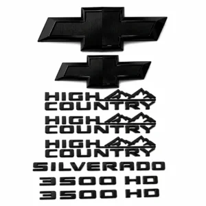 Emblem Sets for 2020-2026 Chevy Silverado 2500 3500 HD High Country Z71 LTZ LT - Image 8
