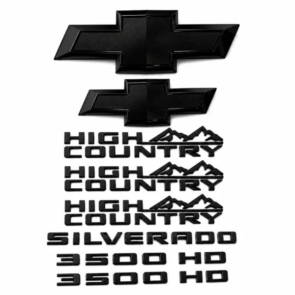 Emblem Sets for 2020-2026 Chevy Silverado 2500 3500 HD High Country Z71 LTZ LT