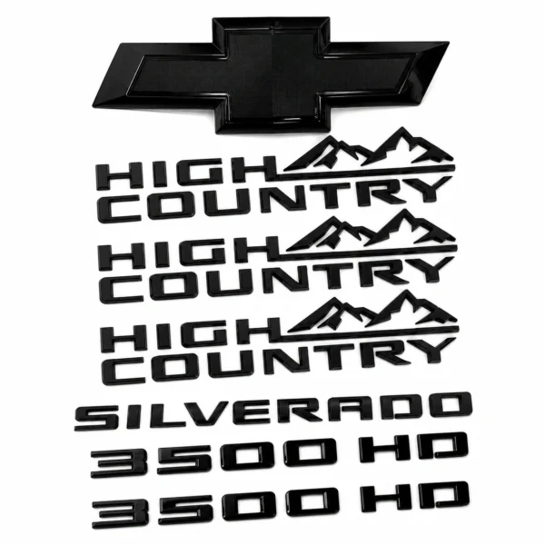 Emblem Sets for 2020-2026 Chevy Silverado 2500 3500 HD High Country Z71 LTZ LT