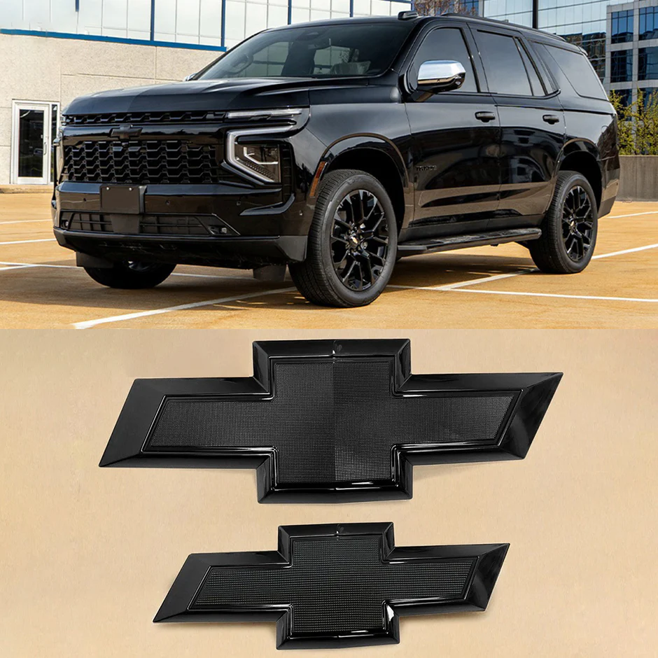 Front & Rear Bowtie Emblem Sets for 2021-2026 Chevrolet Tahoe and Suburban - Image 3