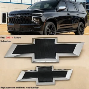 Front & Rear Bowtie Emblem Sets for 2021-2026 Chevrolet Tahoe and Suburban - Image 10