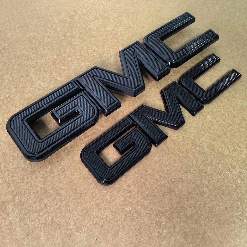 2-Pack Grille & Rear Emblems for 2014-2026 GMC Sierra 1500 2015-2026 HD - Image 3