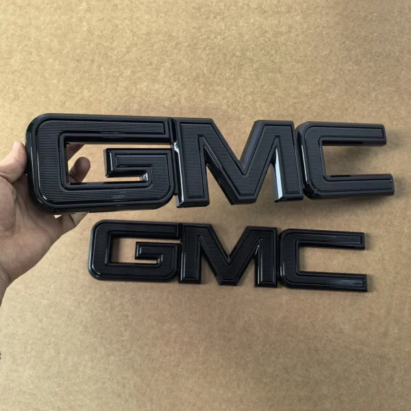2-Pack Grille & Rear Emblems for 2014-2026 GMC Sierra 1500 2015-2026 HD