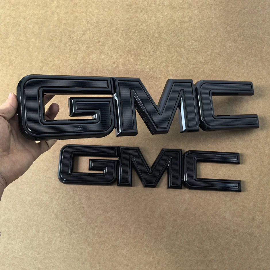 2-Pack Grille & Rear Emblems for 2014-2026 GMC Sierra 1500 2015-2026 HD - Image 9