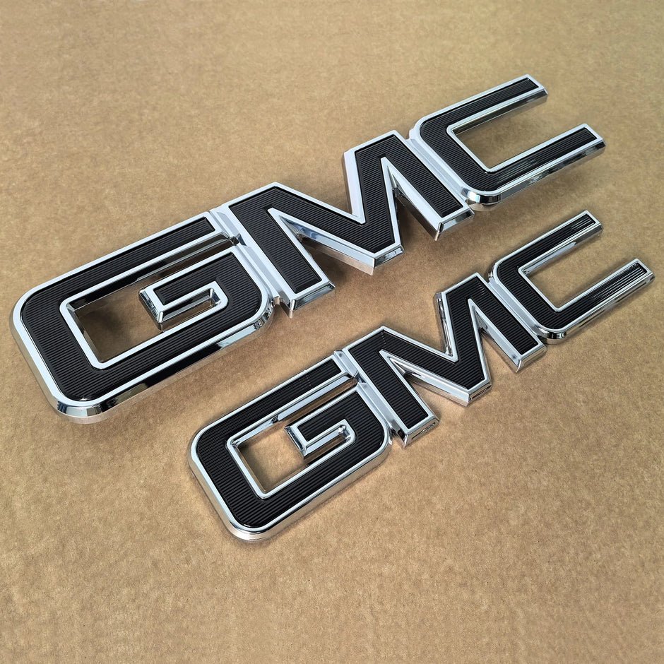 2-Pack Grille & Rear Emblems for 2014-2026 GMC Sierra 1500 2015-2026 HD - Image 4