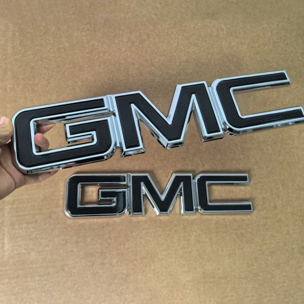 2-Pack Grille & Rear Emblems for 2014-2026 GMC Sierra 1500 2015-2026 HD