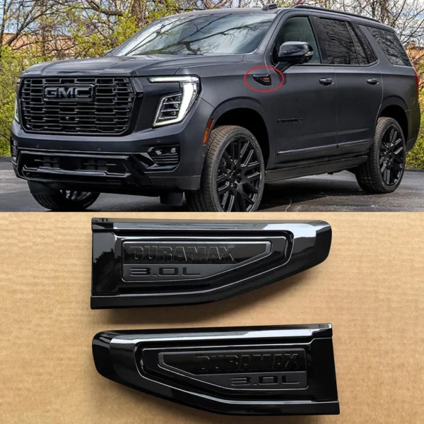 8 Emblem Sets for 2021–2026 GMC Yukon AT4 Grille Tailgate Fender Vent