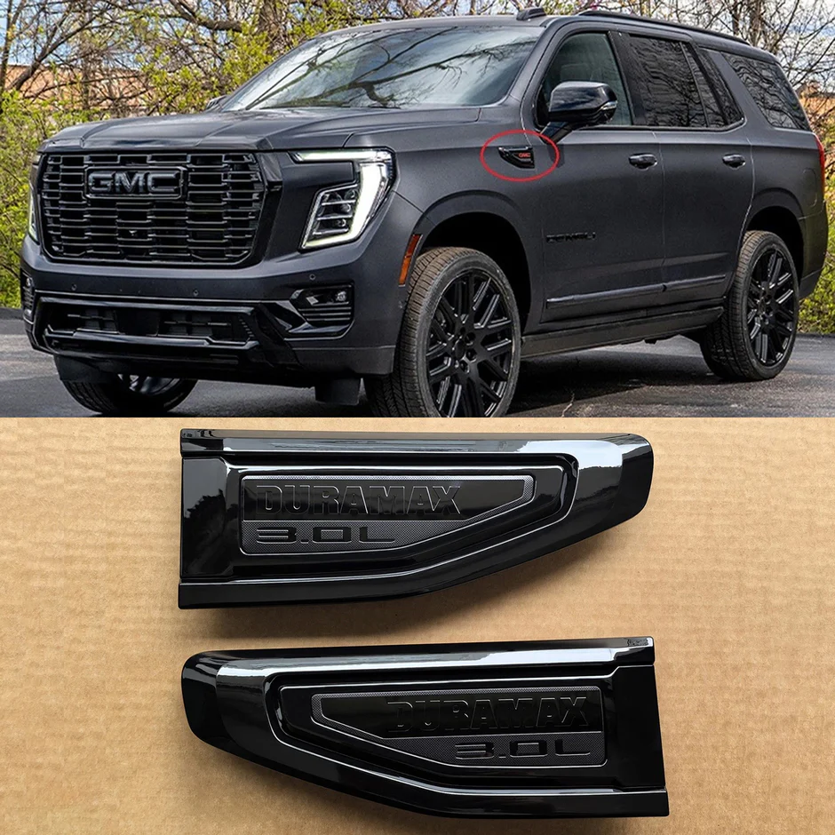 8 Emblem Sets for 2021–2026 GMC Yukon AT4 Grille Tailgate Fender Vent - Image 13