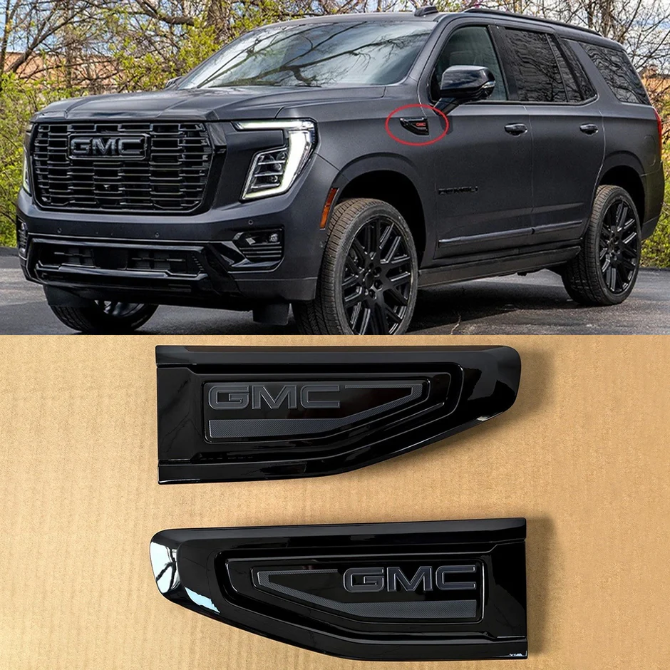 8 Emblem Sets for 2021–2026 GMC Yukon Denali Grille Tailgate Fender Vent - Image 11