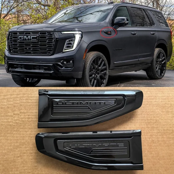 8 Emblem Sets for 2021–2026 GMC Yukon Denali Grille Tailgate Fender Vent