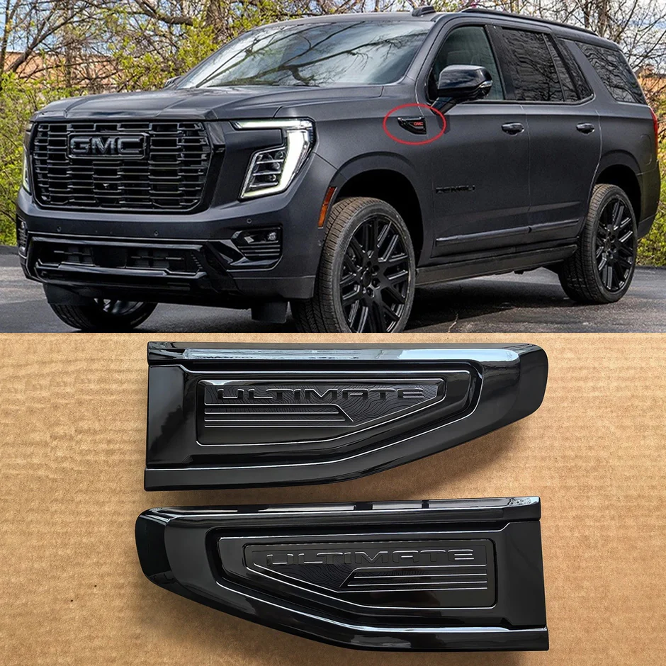 8 Emblem Sets for 2021–2026 GMC Yukon Denali Grille Tailgate Fender Vent - Image 13