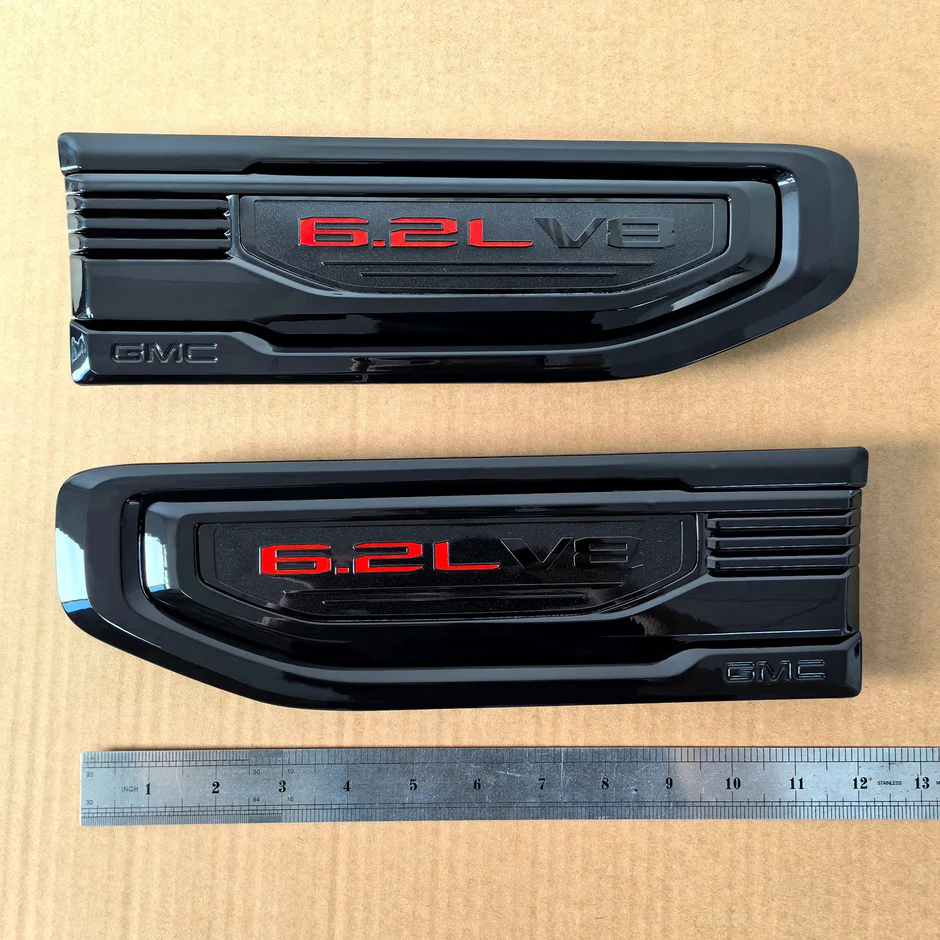 8 Emblem Sets for 2019-2026 GMC Sierra 1500 AT4 Grille Tailgate Fender Vent - Image 11