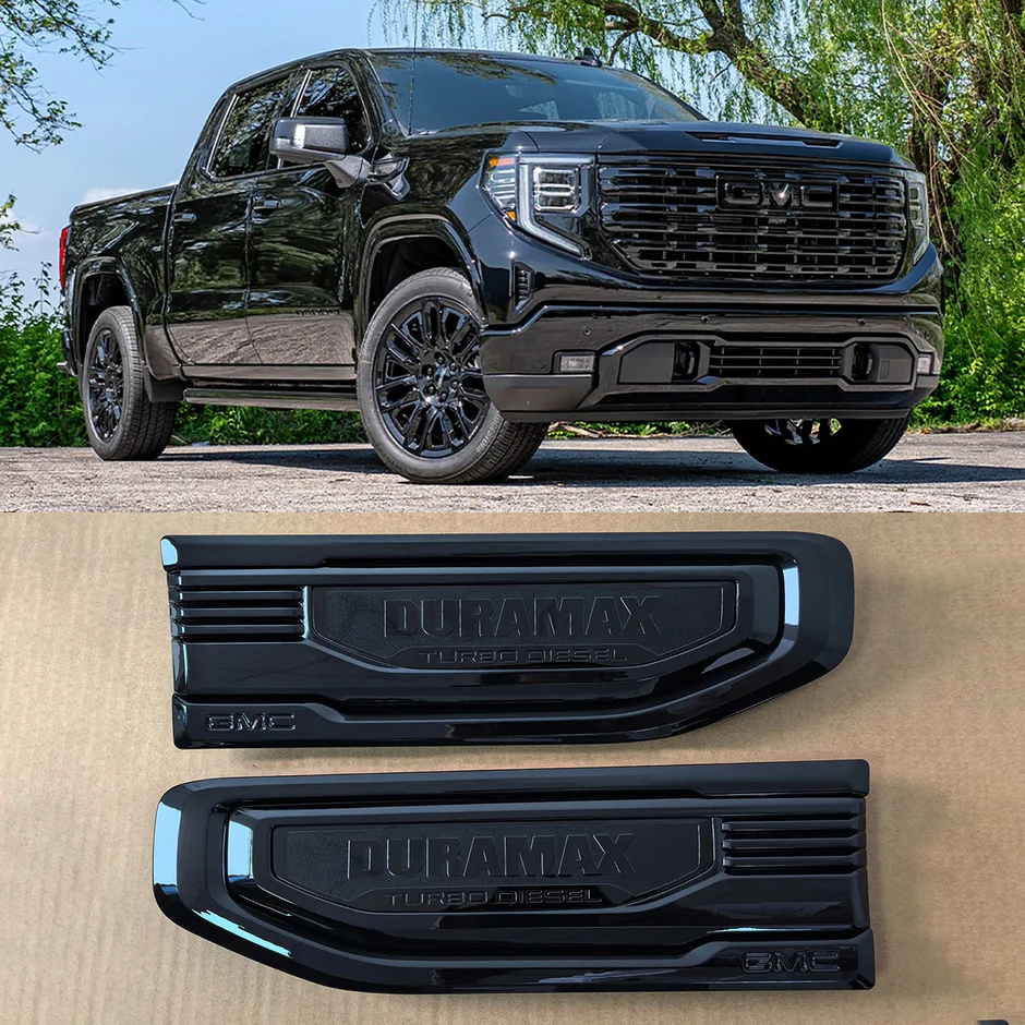 8 Emblem Sets for 2019-2026 GMC Sierra 1500 Denali Grille Tailgate Fender Vent - Image 12