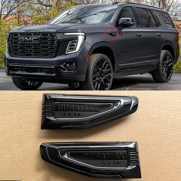 8 Emblem Sets for 2021–2026 GMC Yukon AT4 Grille Tailgate Fender Vent
