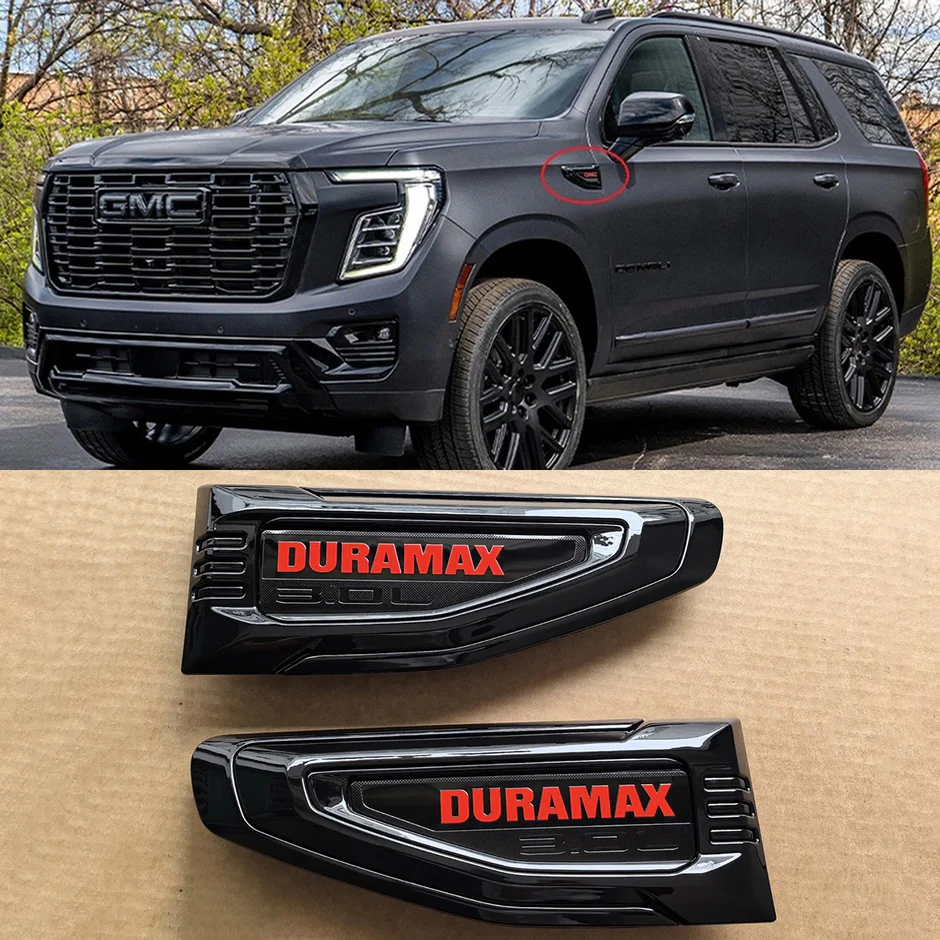 8 Emblem Sets for 2021–2026 GMC Yukon AT4 Grille Tailgate Fender Vent - Image 16