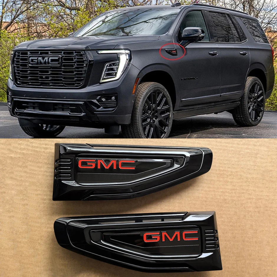 8 Emblem Sets for 2021–2026 GMC Yukon Denali Grille Tailgate Fender Vent - Image 16